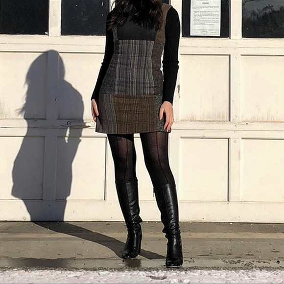 Dolce & Gabbana Dresses & Skirts - Vintage Dolce & Gabbana Patchwork Wool Mini Dress